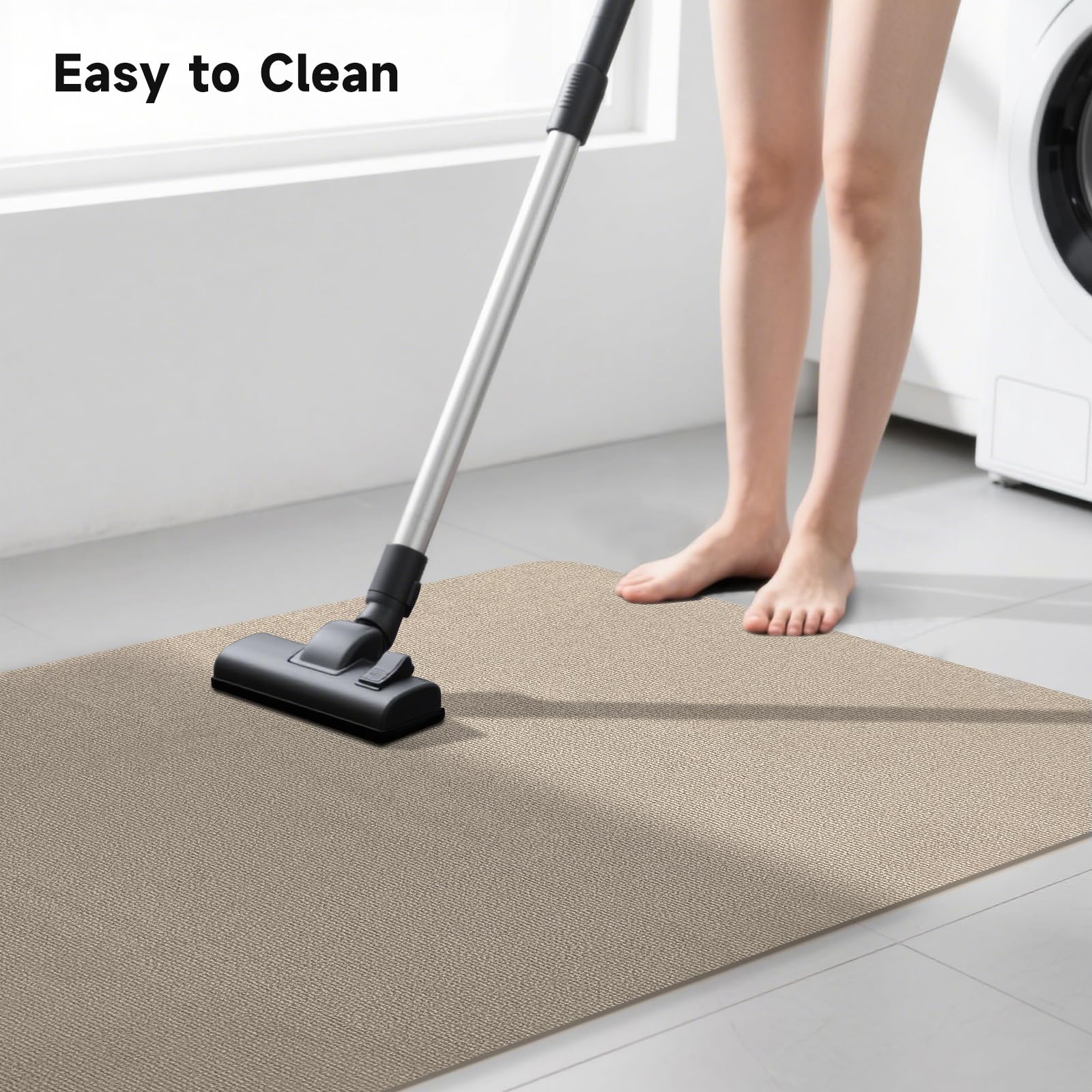 SHAREWIN Office Chair Mats for Hardwood Floor, Computer Chair Rug, Under Desk Mat, Large Anti-Slip Floor Protector for Home, Office, Study, Light Camel, 47"x36"