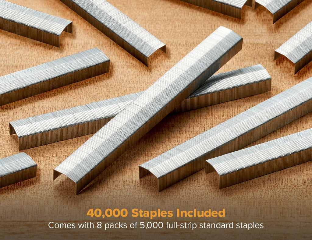 Bostitch Office B8 PowerCrown 0.25 Inch Staples, Pack of 40,000 Staples (STCRP21151/4-8), Silver