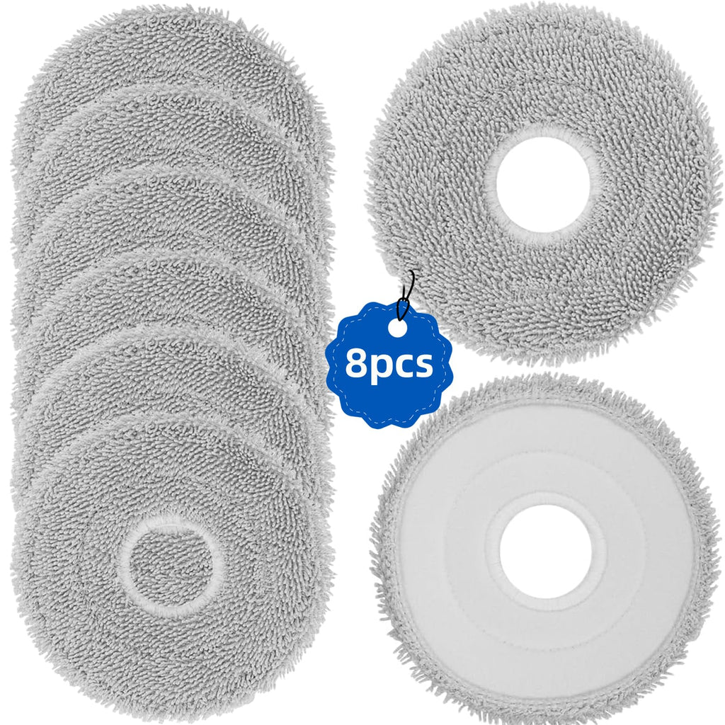 8-Pack L40 Ultra Mop Pads Replacement: for Dreame X40 Ultra/X30 Ultra/X40 Master/L30 Ultra/L20 Ultra/L10s Ultra/L10s Pro Ultra Robot Vacuum, MOVA S10/S10 Plus/P50 Pro/P10/P10 Pro Ultra, Washable Pad