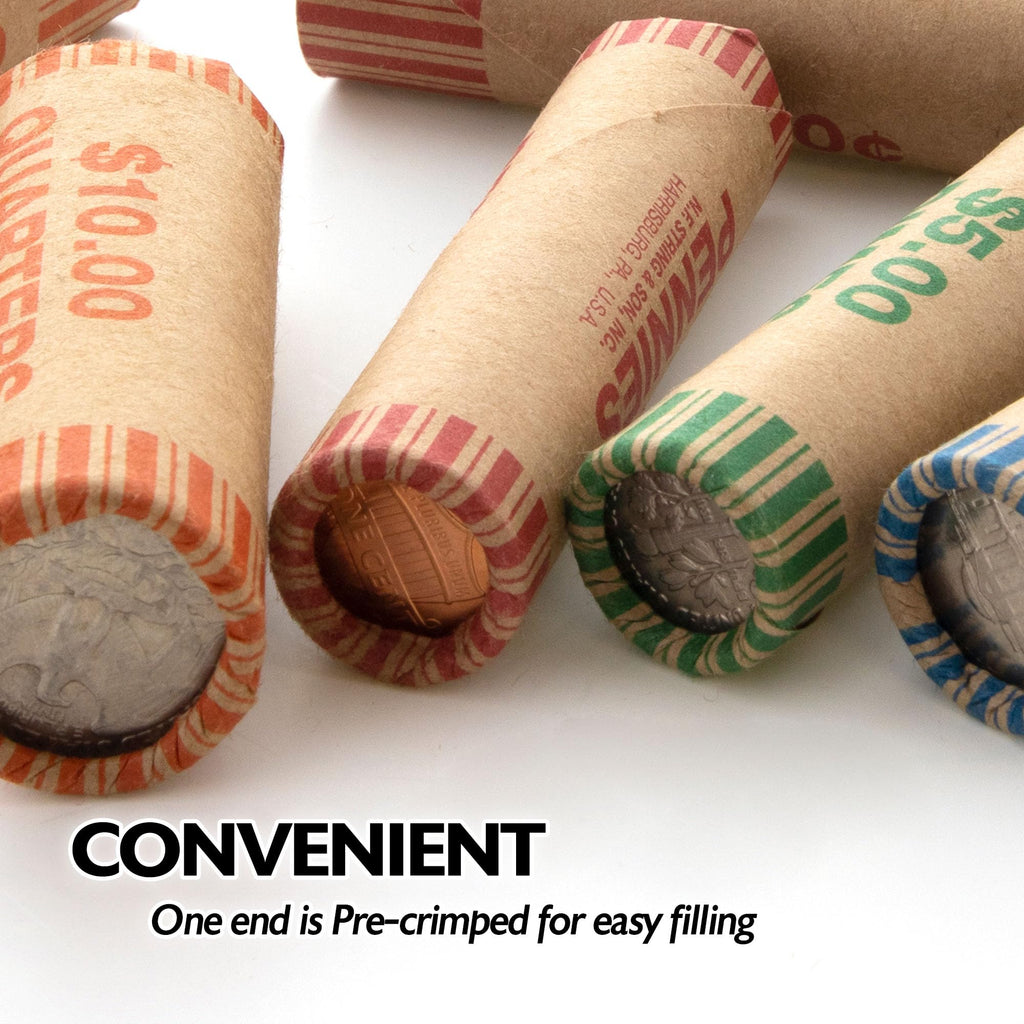 BAZIC Penny Coin Wrappers, 36 Per Pack (2-Pack)