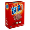 Brillo Steel Wool Soap Pads, Long Lasting, Original Red Scent Cleaning (10 Count, Pack of 1)