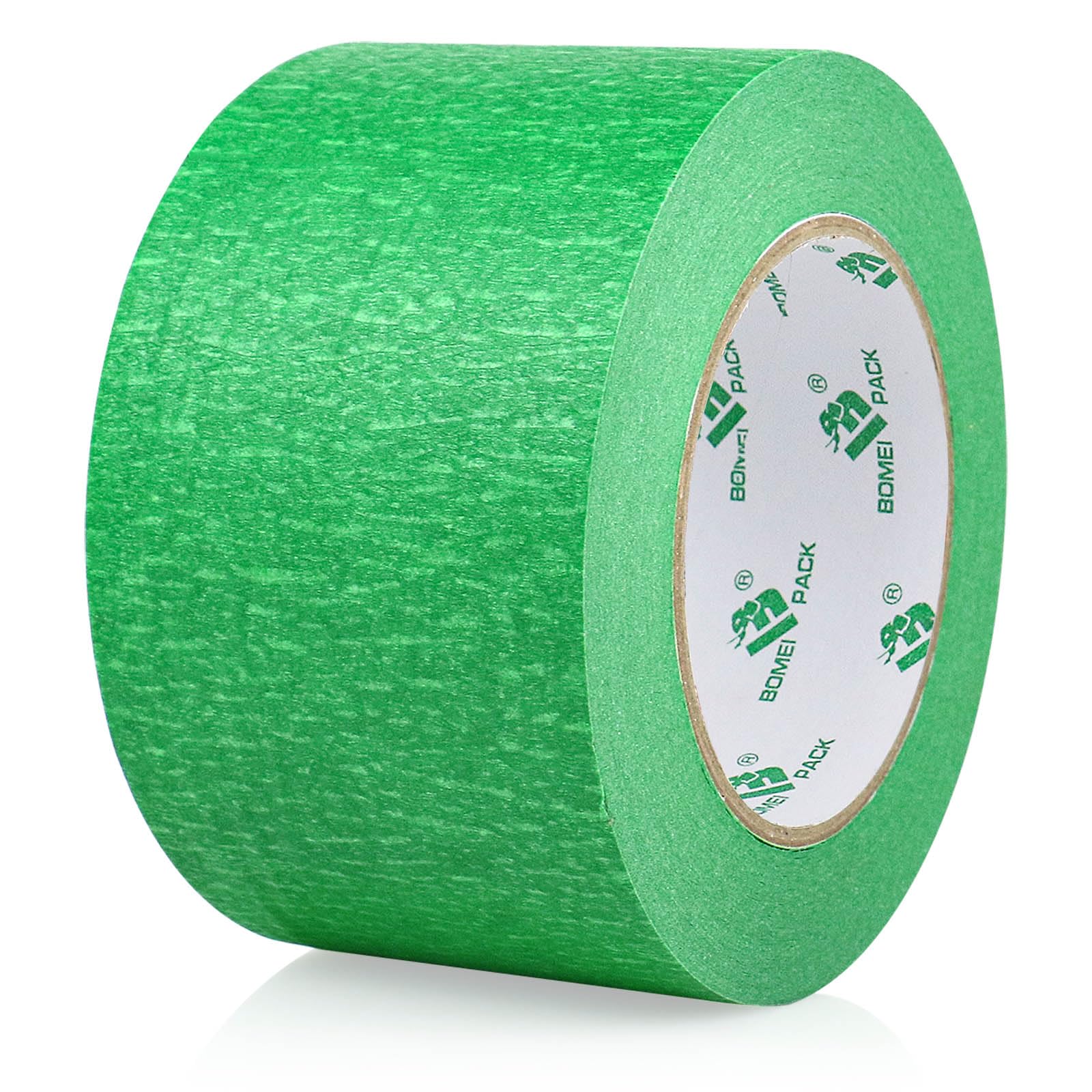 BOMEI PACK Wide Green Painters Tape 3inch x 55yds, 3D Wide Masking Tape for General Painting and Laser Cutting