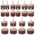 AOKLIT 20 Pcs 5 Sizes 60/80/120/240 Grits Abrasive Flap Wheel Sander, Aluminum Oxide Sanding Flap Wheel for Removing Rust and Polishing, 1/4 in Shank