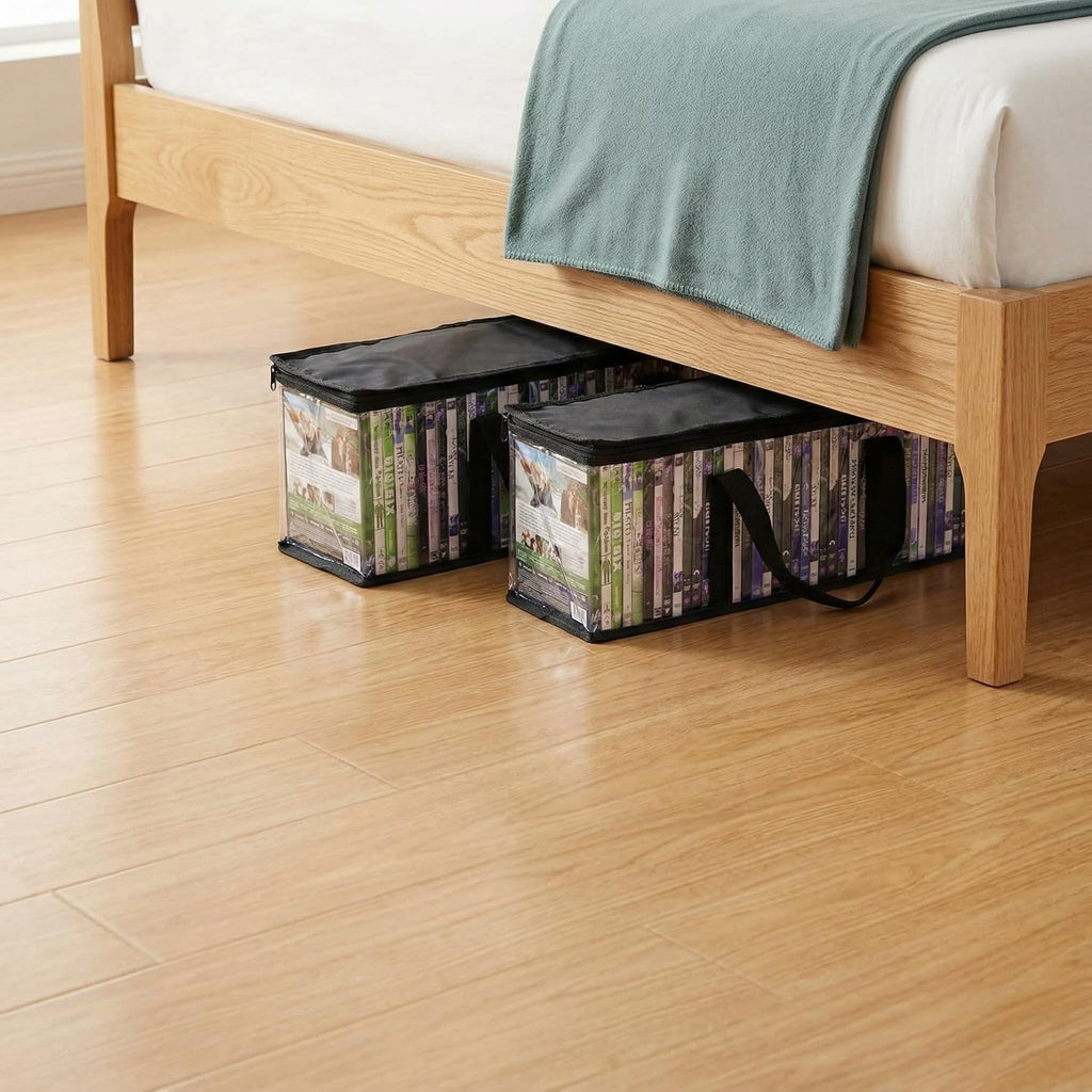 Fasmov 4 Pack DVD Storage Bags Hold up to 160 DVDs (40 Each Bag)
