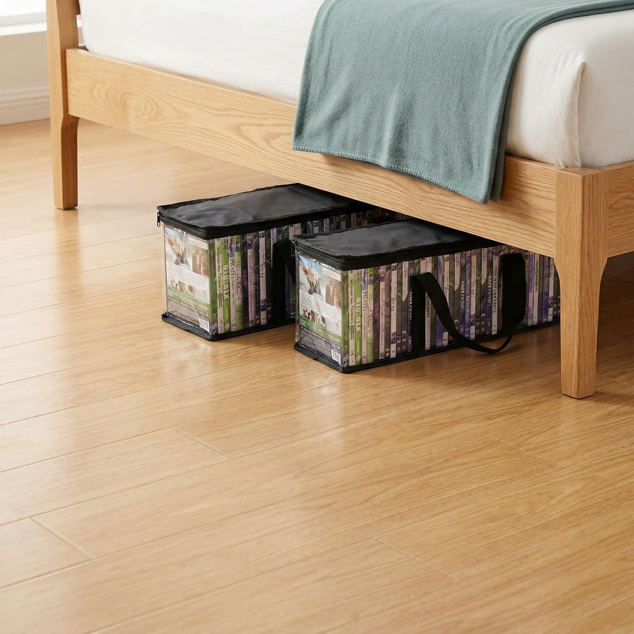 Fasmov 4 Pack DVD Storage Bags Hold up to 160 DVDs (40 Each Bag)
