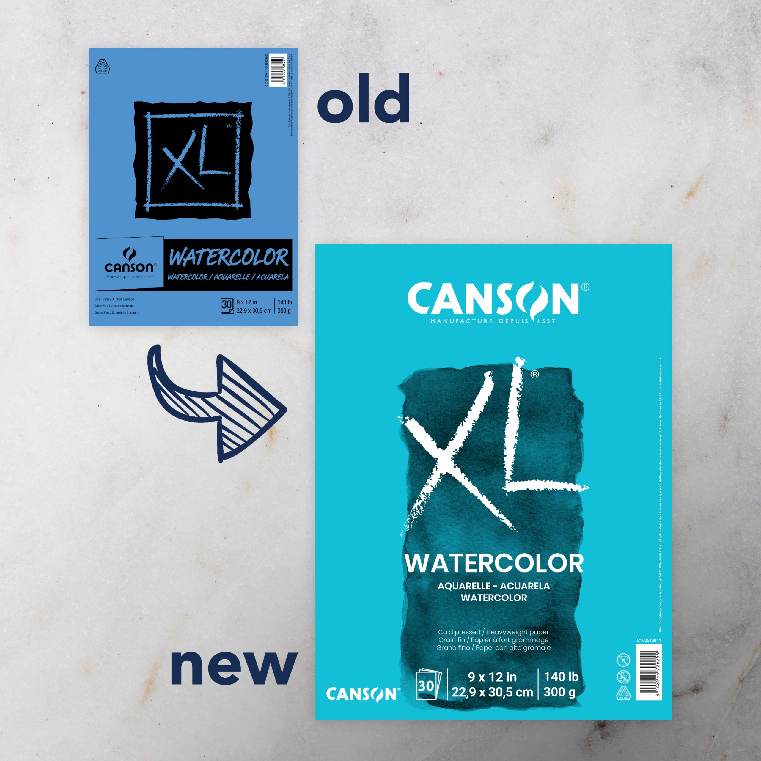 Pro-Art 702-2445 9-Inch by 12-Inch Canson Watercolor Paper Pad, 30-Sheet, X-Large