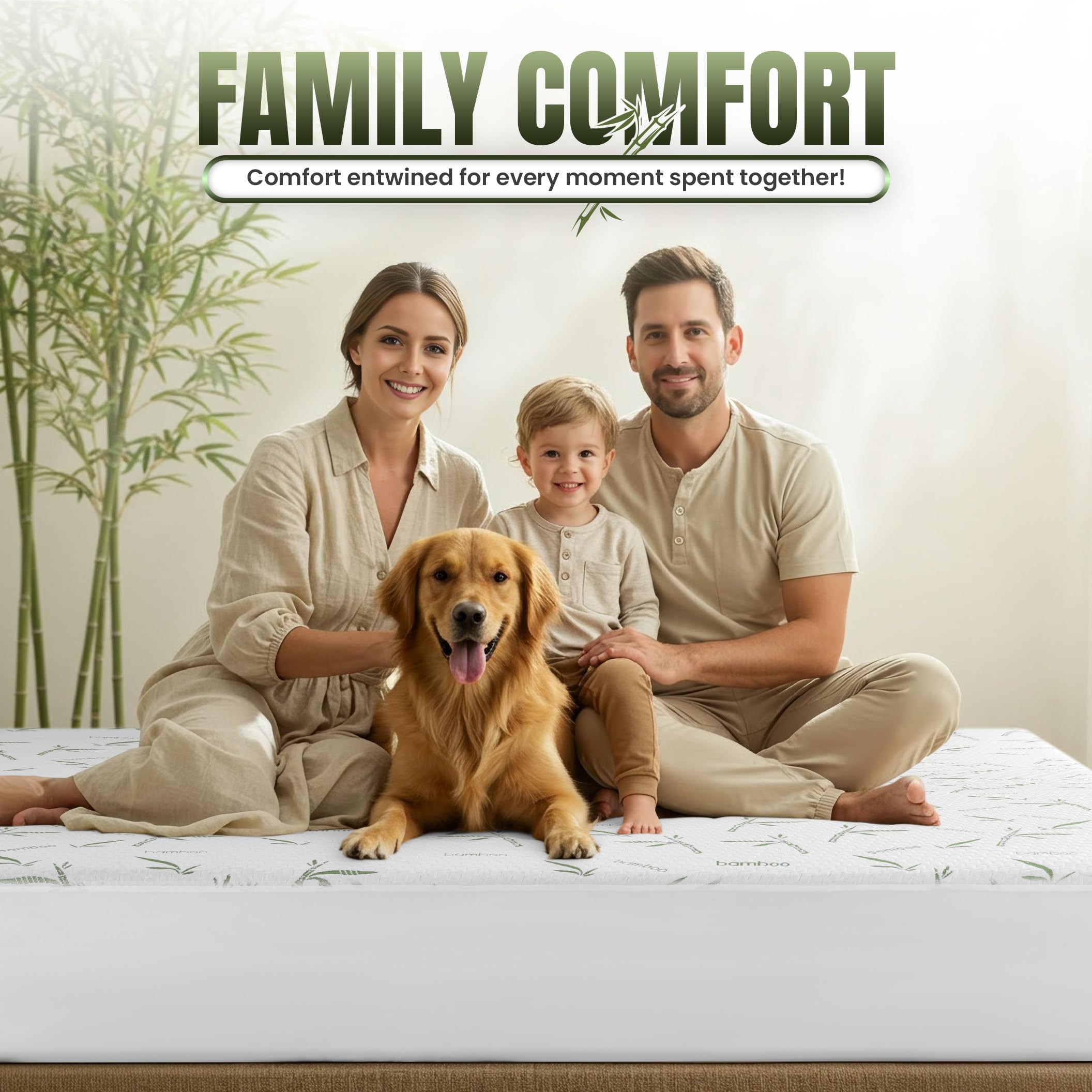 Utopia Bedding Waterproof Mattress Protector Full/Double Size, Bamboo Viscose Mattress Cover 200 GSM, Fits 15 Inches Deep, Breathable, Fitted Style with Stretchable Pockets