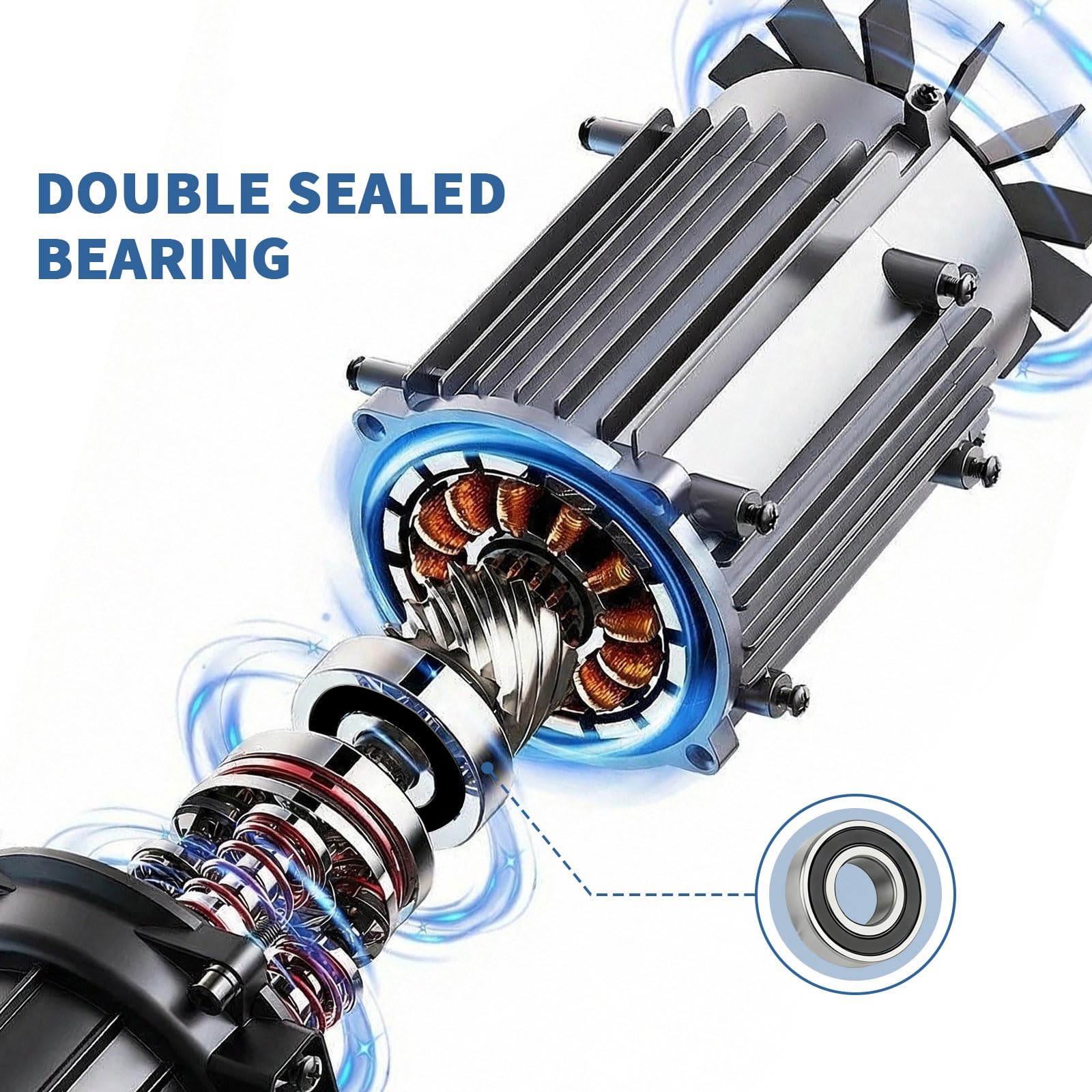 10 Pcs 6203-2RS Ball Bearings,Bearing Steel, Double Rubber& High RPM Support, Sealed Miniature Deep Groove Ball Bearings.