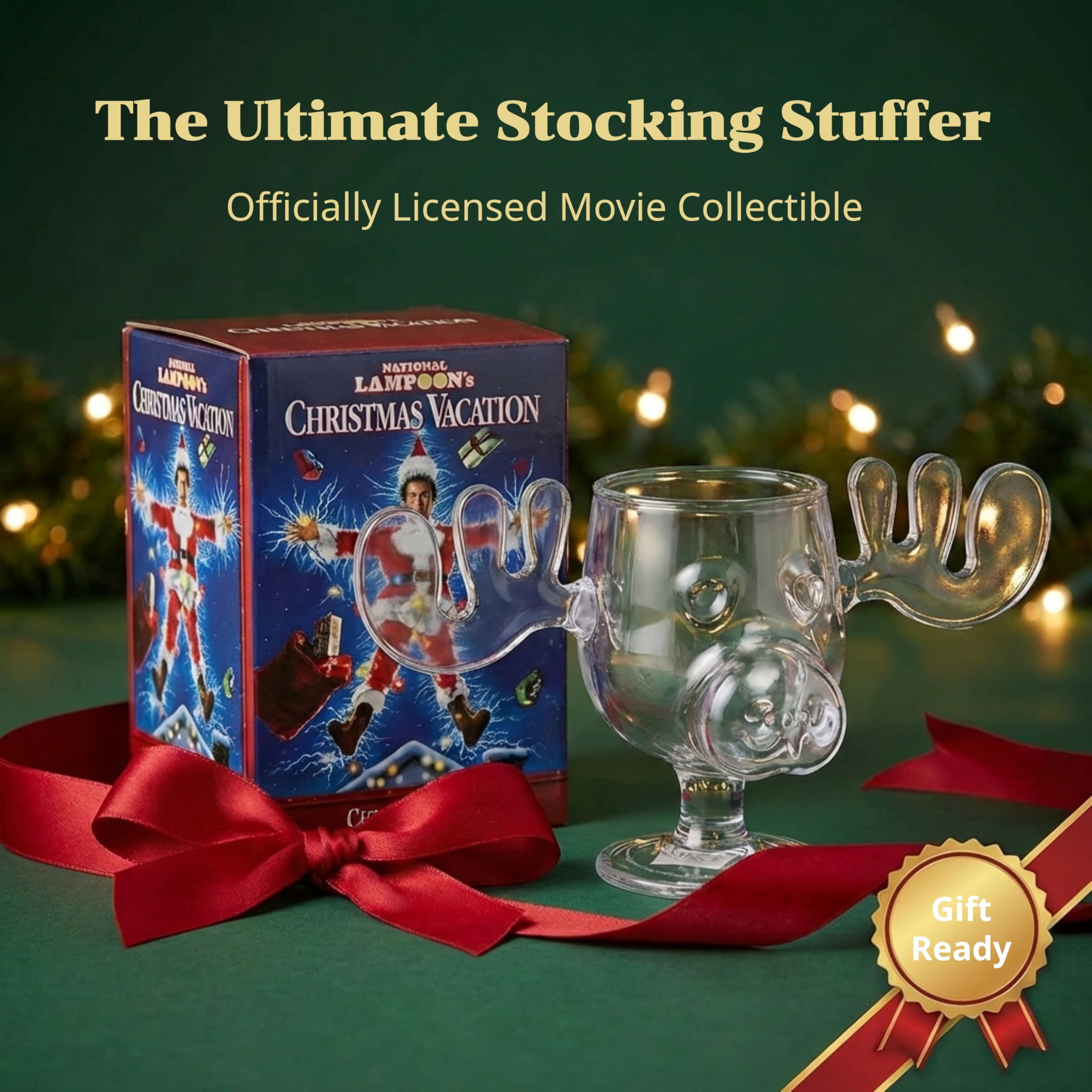 Spoontiques - National Lampoon’s Christmas Vacation Acrylic Moose Cup - Griswold Moose Mug - 4.5” - 6 Ounce