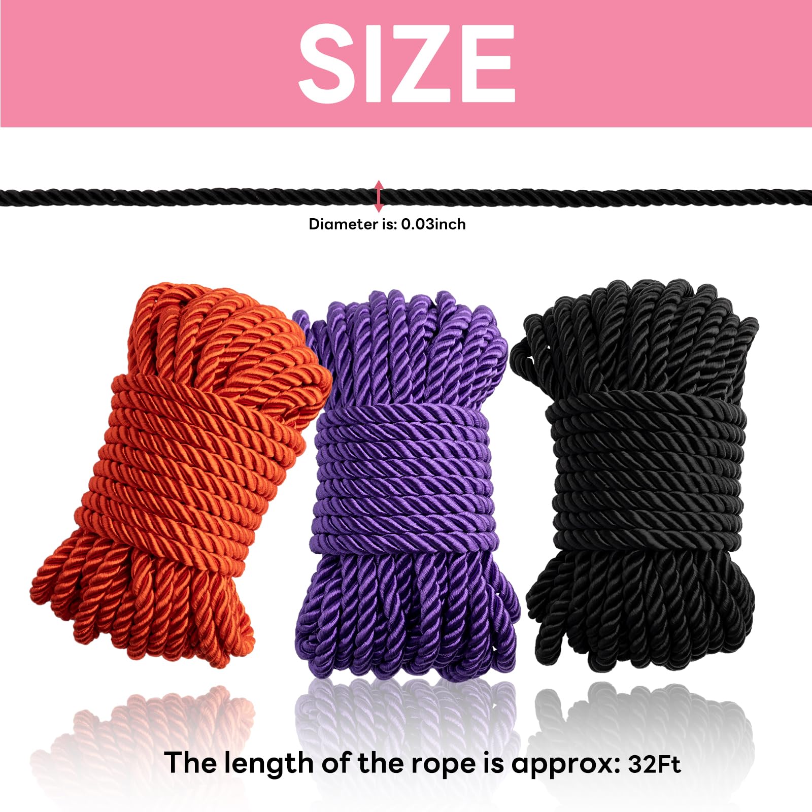 Japanese Rope Style Kit for Beginners and Experienced Riggers, Silky Soft Rope, Perfect for Simple and Complex Knots