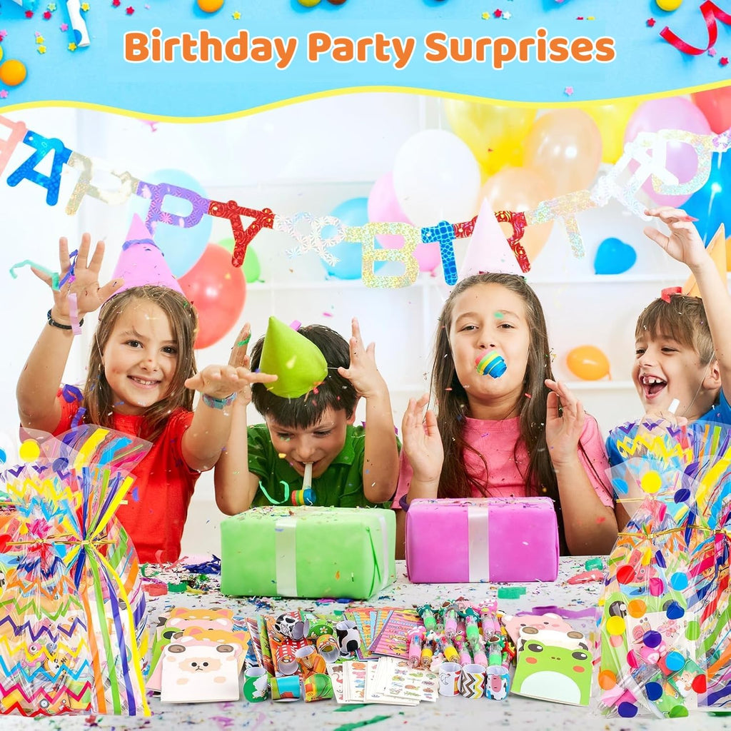Stationery Party Pack, 12Pack Birthday Goodie Bags with Multicolor Pen Mini Notebooks for Goodie Bag Classroom Gifts Class Rewards Prizes