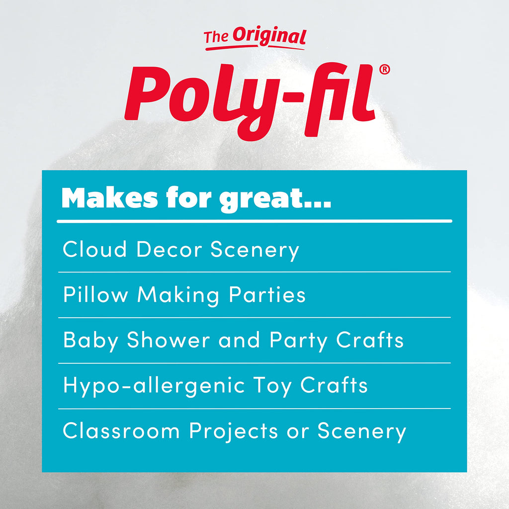 Poly-Fil PF-32 Premium Fiber Fill 32 Ounce Bag,