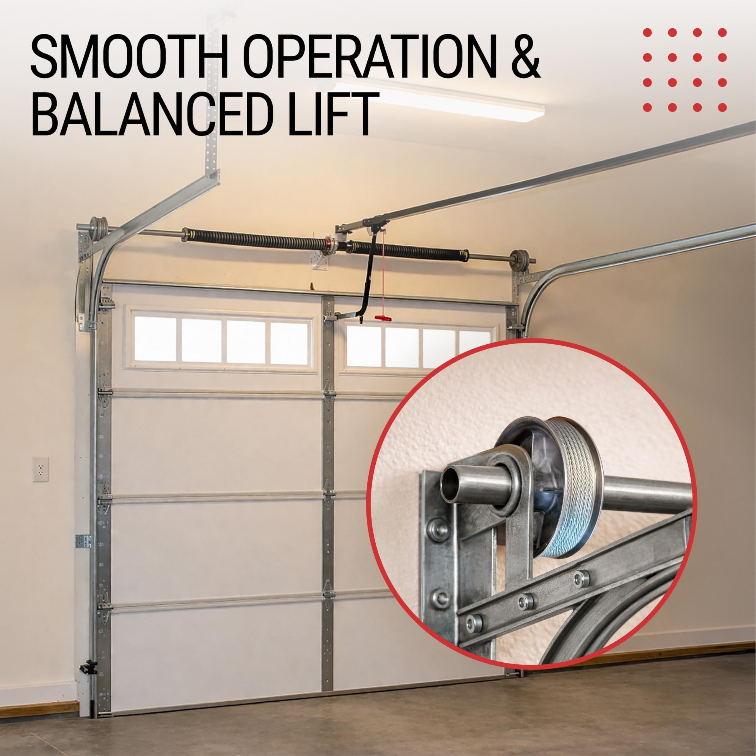 Overhead Garage Door Parts 400-8 Standard Lift, Up to 8" High Doors Garage Door Cable Drum (Pair, 4.85 Inches Each)