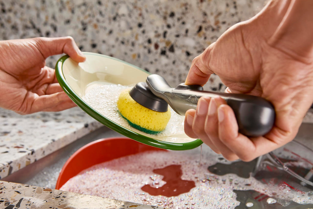 Joseph Joseph SinkTech Kitchen Sponge Replacement Heads - Pack of 2, Non-Scratch Abrasive Pads, Pan Scraper