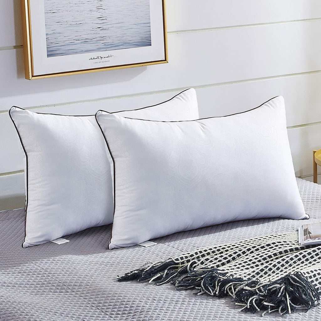 JOLLYVOGUE Pillows Queen Size 2 Pack for Sleeping, Soft and Supportive Bed Pillow for Side and Back Sleeper, Down Alternative Hotel Collection Pillows-20 x30