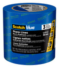 Scotch Painter's Tape 2093-36AC3 Sharp Lines Painter’s Tape, 1.41" Width, Blue