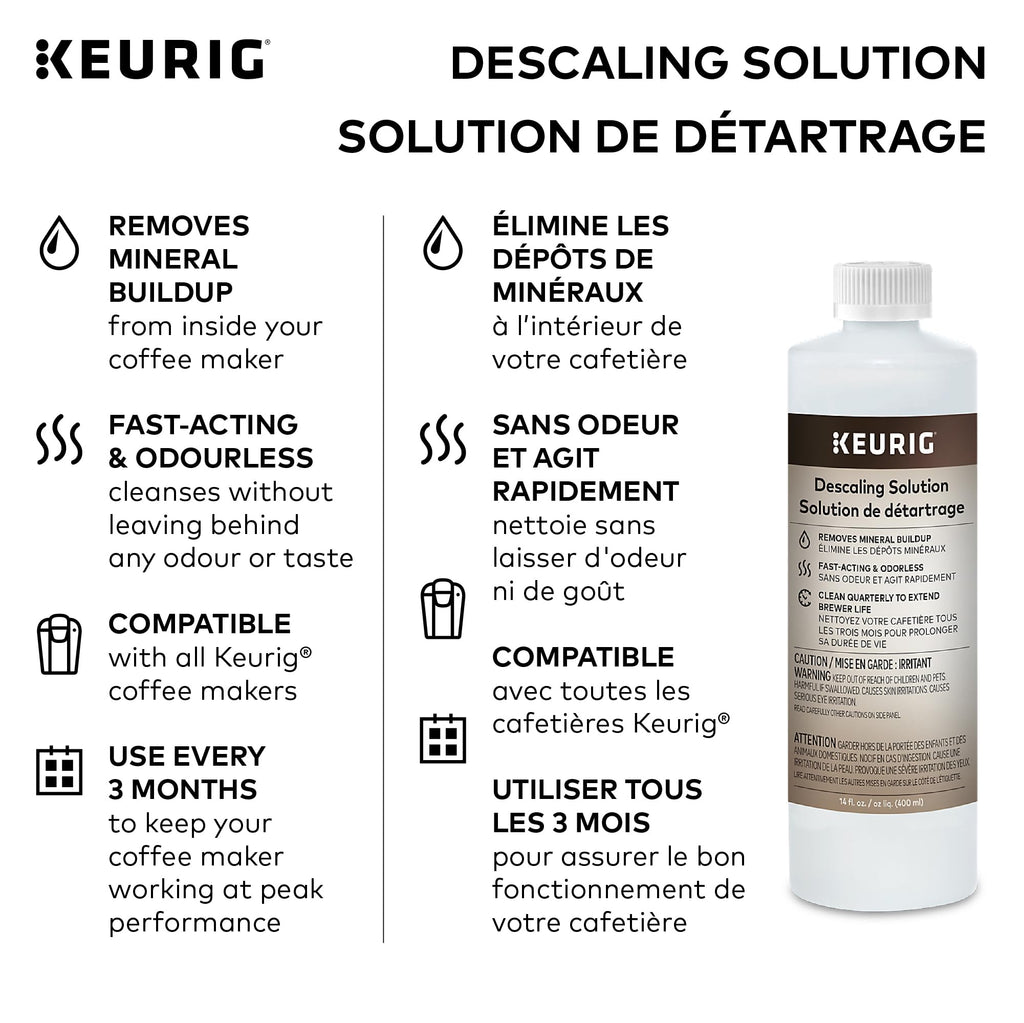 Keurig 3-Month Brewer Maintenance Kit, Includes Descaling Solution, Water Filter Cartridges & Rinse Pods, 7 Count