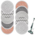 Steam Mop Pads for Shark: 10 Pack Replacement Mop Refills Compatible with Shark S7000AMZ S7001 S7001TGT S7000 S7201 S8201 S8001 Steam Mop - Reusable Steam Scrub Cleaning Pads Fit for Shark