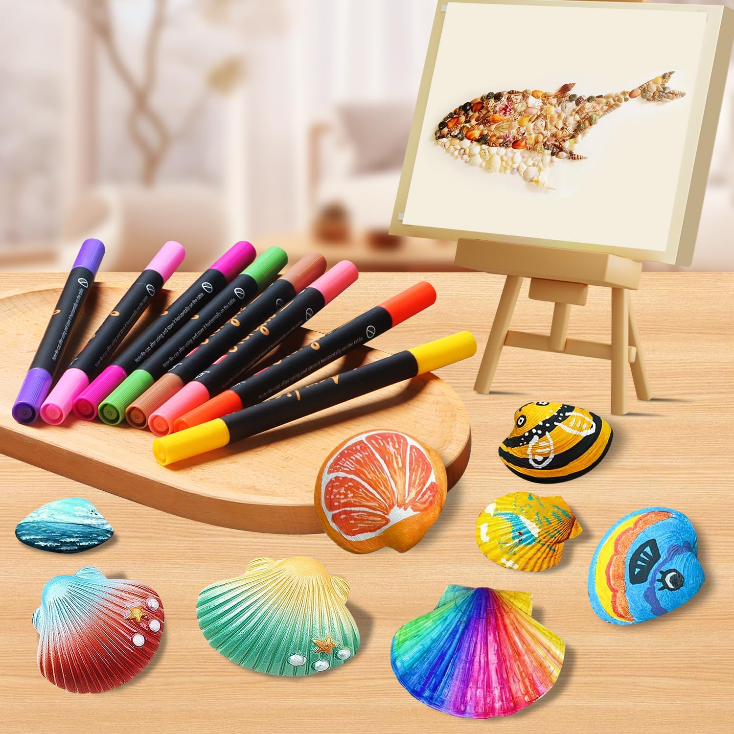 Acrylic Paint Pens Markers, 60 Colors Dual Tips Waterproof Paint Markers For Rock Painting, Fabric, Metal, Glass, Wood, Canvas, Ceramic, Plastic, Non-Toxic & Odor, Premium Art And DIY Craft Supplies