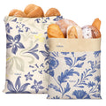 Yoikun Beeswax Bread Bags, 2 Pack Reusable Bread Bag Large – Natural Linen Cotton Food Storage Covers for Sourdough & Homemade Bread, Freezer Safe, Easy to Clean, Eco-Friendly Freshness Keeper