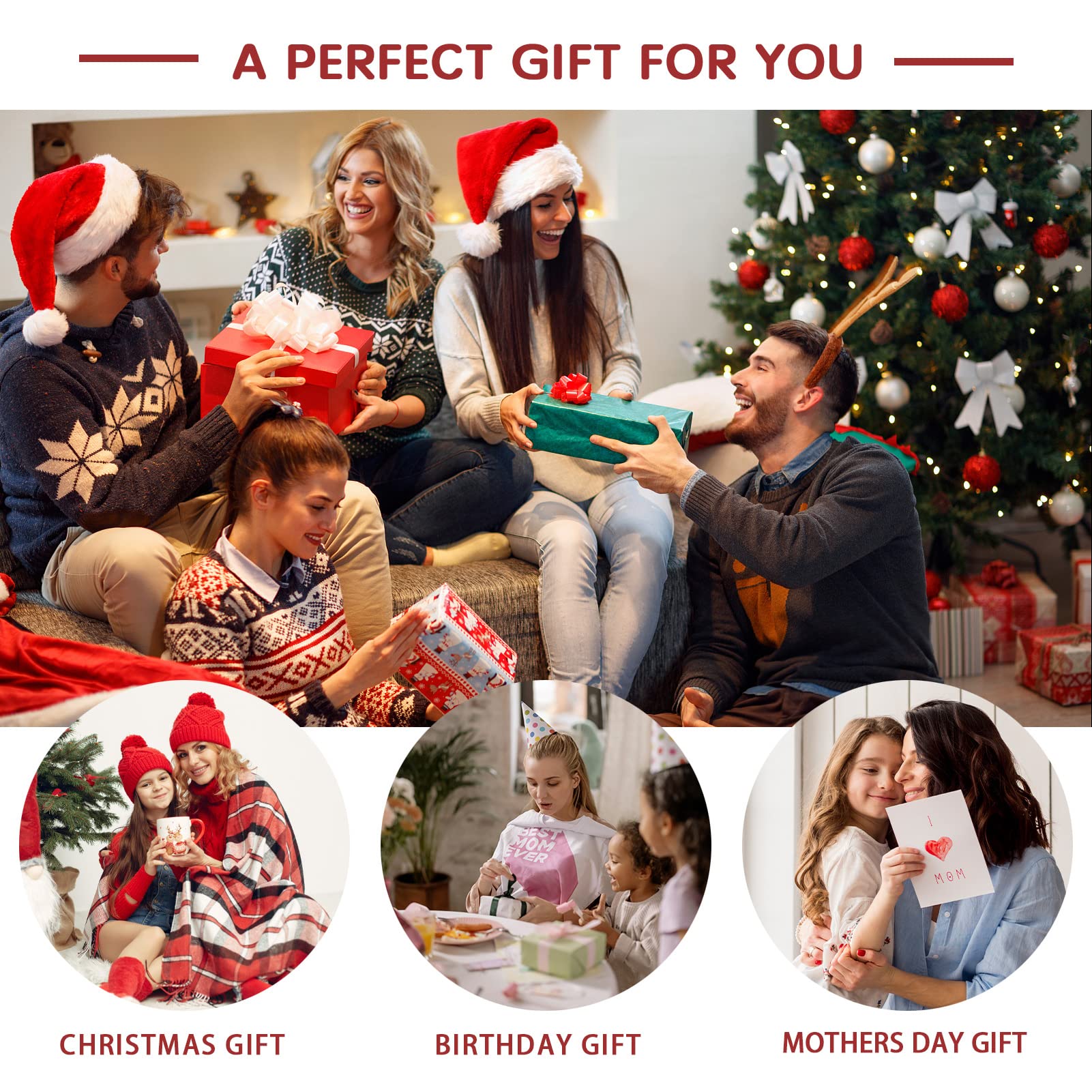 SpenMeta Gifts for Mom - Mothers Day Christmas Birthday Gifts for Mom from Daughter, Son - 20oz Vacuum Insulation Tumbler