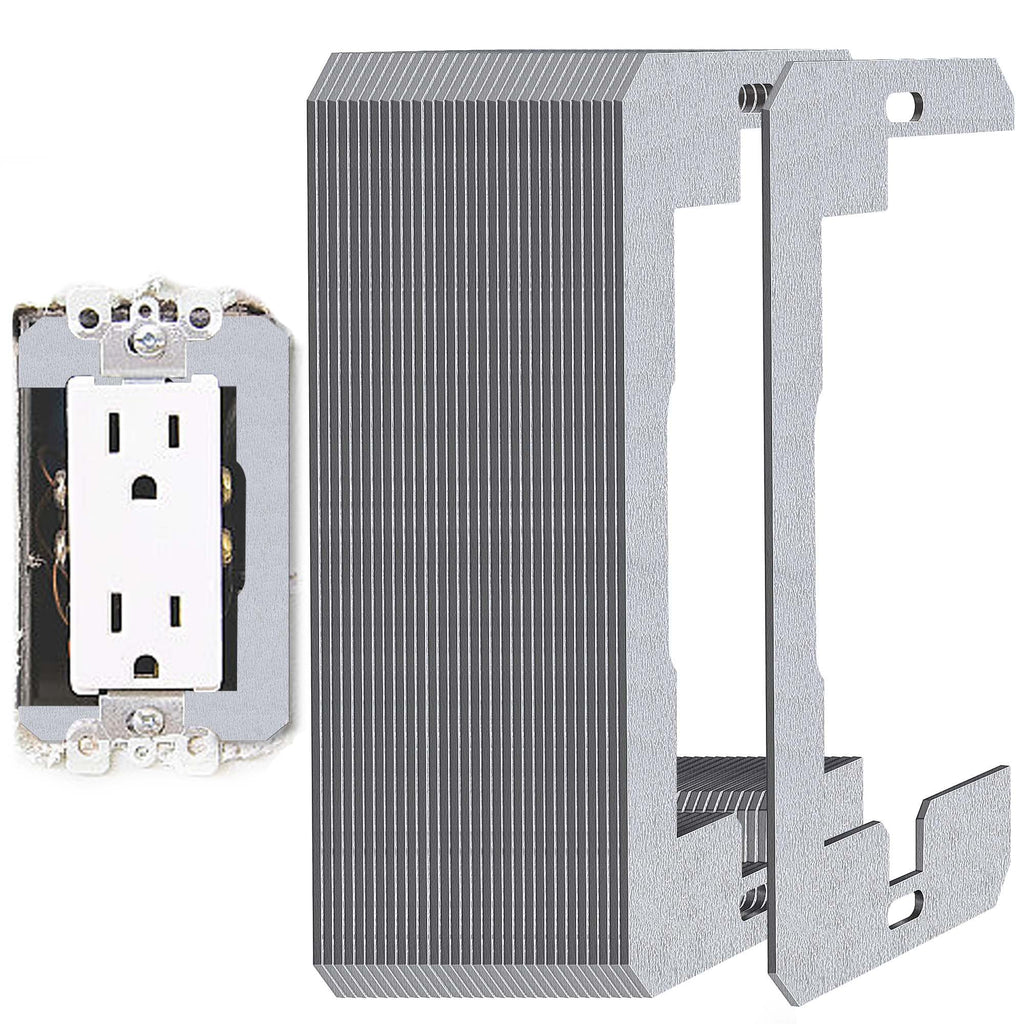 DECOHS 30 Pcs Wall Plate Spacer- Metal Flush Fit Device Leveling Plates- Receptacle Spacers Shims Leveler for Fixing Walls Electrical Outlet Electrical Boxes