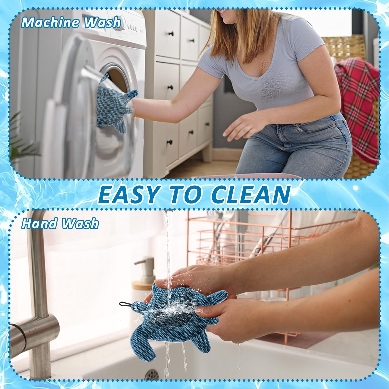 Hot Tub Scum Absorber, 2025 Upgrade Reusable Scum Turtle Hot Tub Absorber Accessories Hot Tub Sponge for Spa & Pool Cleaner, Hot Tub Oil Absorbing Keeps Water Clean
