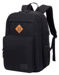 KEOFID classic carry-on travel backpack for men and women, Anti theft laptop backpack with USB charging port, large backpack for college(dark black）