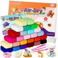 Air Dry Clay 26 Colors, Modeling Clay for Kids,DIY Model Magic Clay, Molding Clay Kit with Sculpting Tools, Soft and Non-Sticky, Arts and Crafts Gift for Boys Girls Kids.