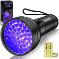 Black Light UV Flashlight, Vansky Upgraded 51 LED Ultraviolet Blacklight Pet Urine Detector for Dog/Cat Bed Bug (Batteries are included)