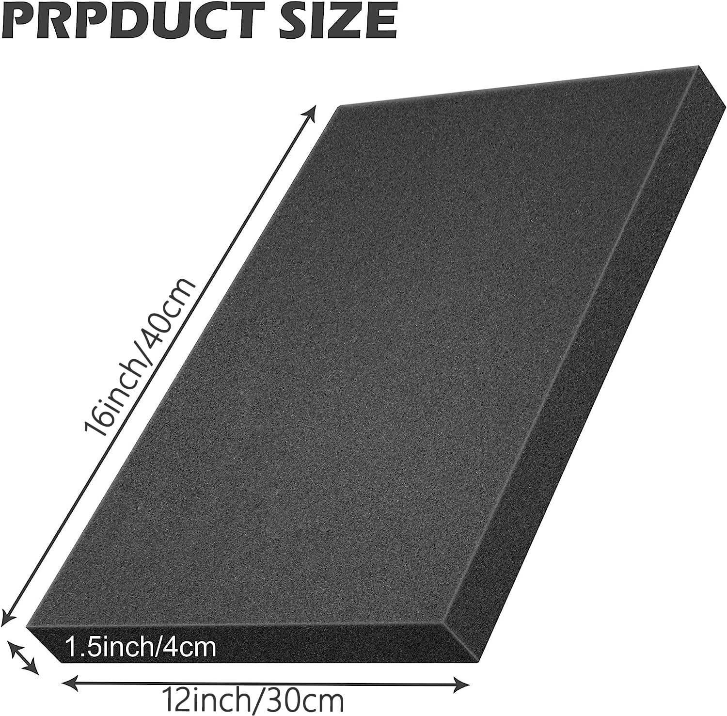 2 Pcs Polyurethane Foam Sheet - 16 x 12 x 1.5 In High Density Polyurethane Foam Sheet - Tool Box Cuttable Foam Inserts for Cases Cushioning Camera Storage and Crafts