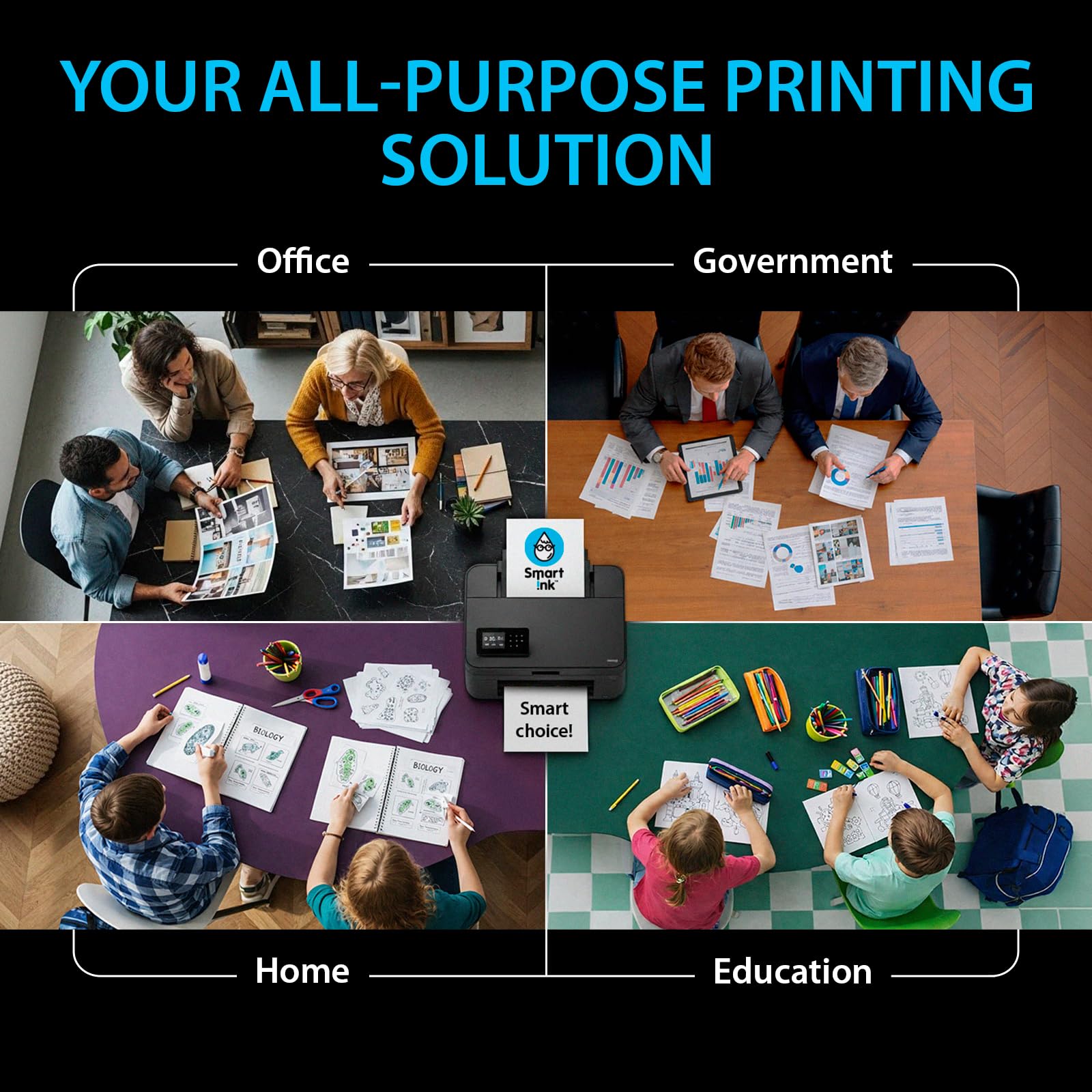 Smart Ink Compatible TN760 Toner Cartridge Replacement for Brother TN 760 TN730 2 Pack (CHIP) to use with HL-L2390DW DCP-L2550DW HL-L2350DW HL-L2370DW MFC-L2710DW HL-L2370DWXL MFC-L2730DW MFC-L2750DW