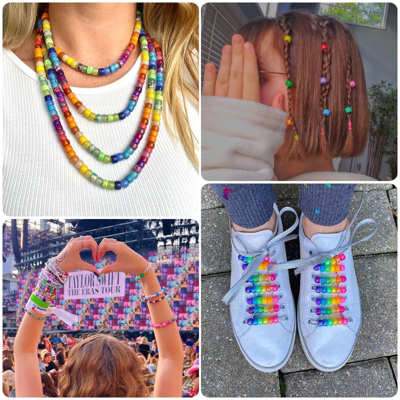 Song Xi 3500pcs Pony Beads for Bracelets, Friendship Bracelet Kit Included Letter Beads, Kandi Bead, Number Charm Bracelet Beads, Elastic Strings, Bracelet Making Kit Crafts for Adults