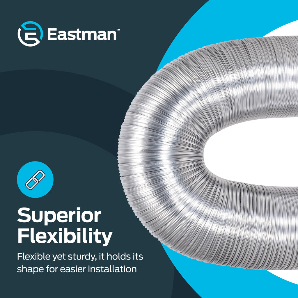 Eastman 69028 Semi-Rigid Aluminum Dryer Duct, silver