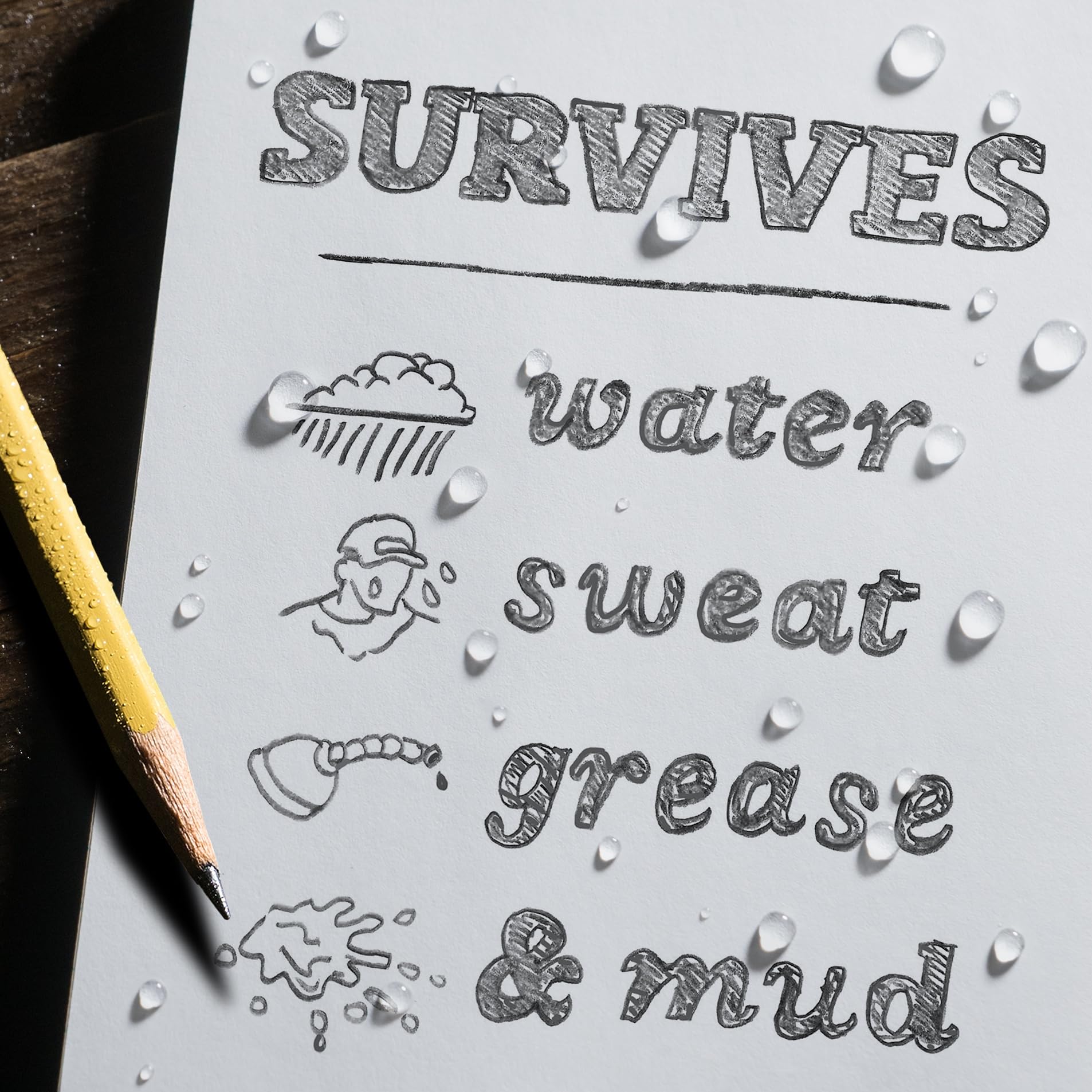 Rite in the Rain Weatherproof Top Spiral Notebook, 4" x 6", Orange Cover, Universal Pattern, 3 Pack (No.OR46-3)