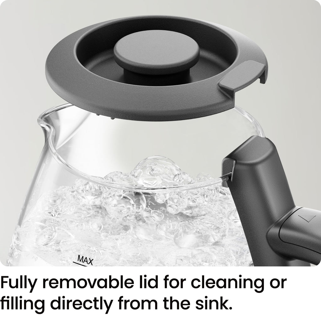 Chefman 1L Electric Tea Kettle with LED Lights, Automatic Shut Off, Removable Lid, Boil-Dry Protection, Hot Water Electric Kettle Water Boiler, Electric Kettles for Boiling Water