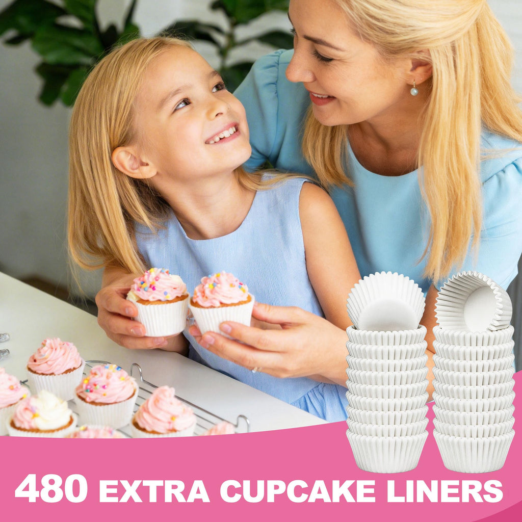 LotFancy Mini Cupcake Containers, 12 Count, 40 Pack, Dozen Clear Plastic Cupcake Holder with Detachable Lid, High Dome, BPA Free - MINI SIZE