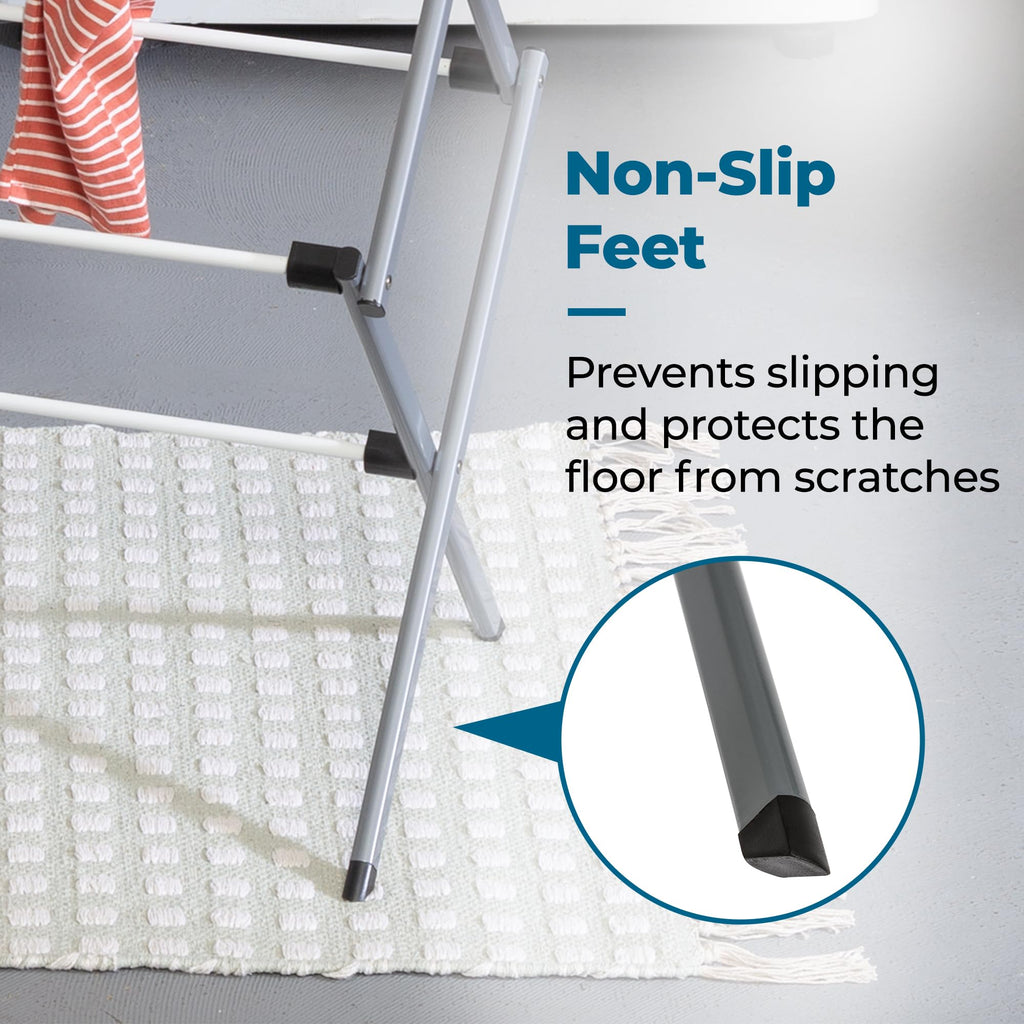 Honey-Can-Do DRY-09065 Collapsible Clothes Drying Rack Steel,White / Siver