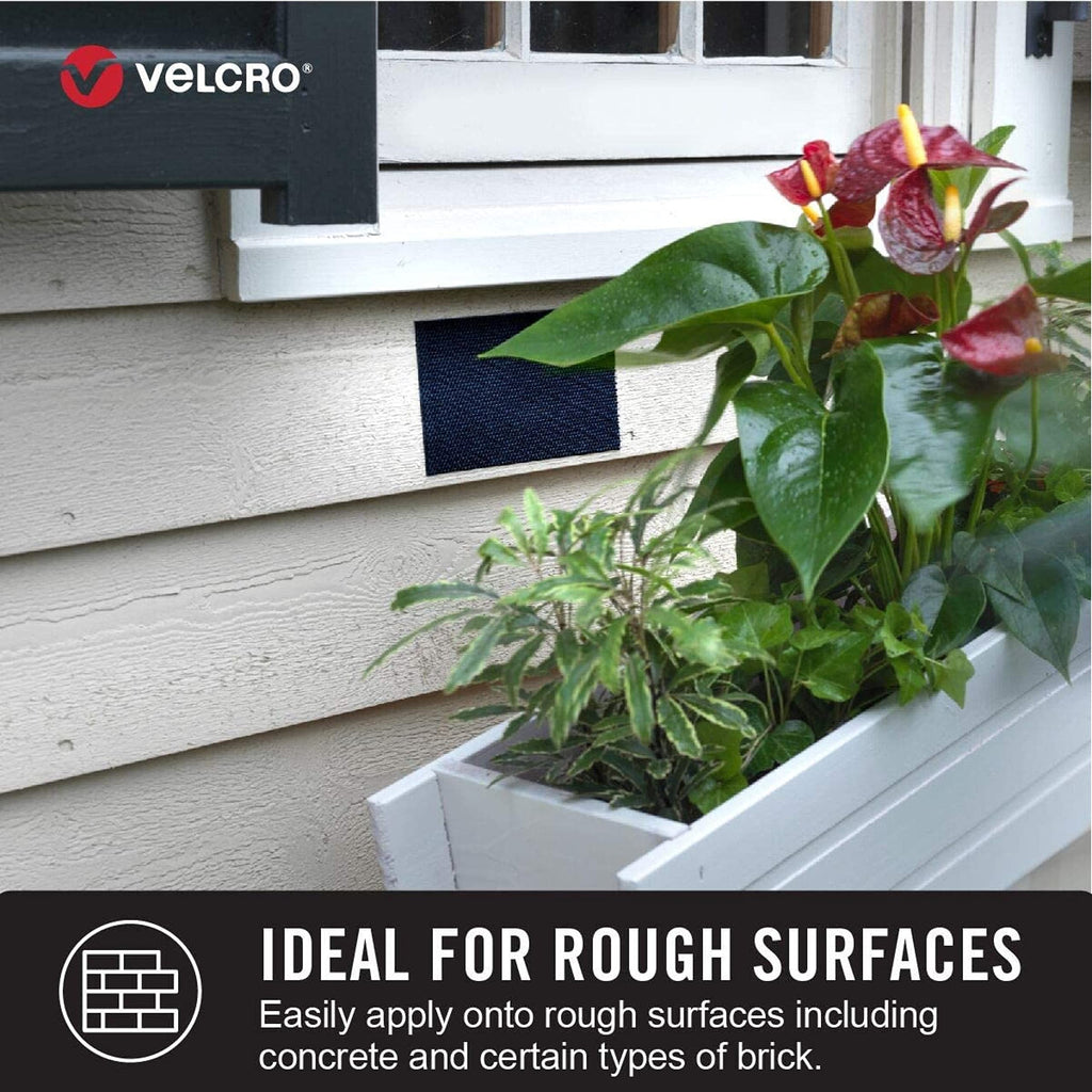 VELCRO Brand - Industrial Strength Extreme Outdoor | Heavy Duty, Superior Holding Power on Rough Surfaces | Tape – 10ft x 1in | Black