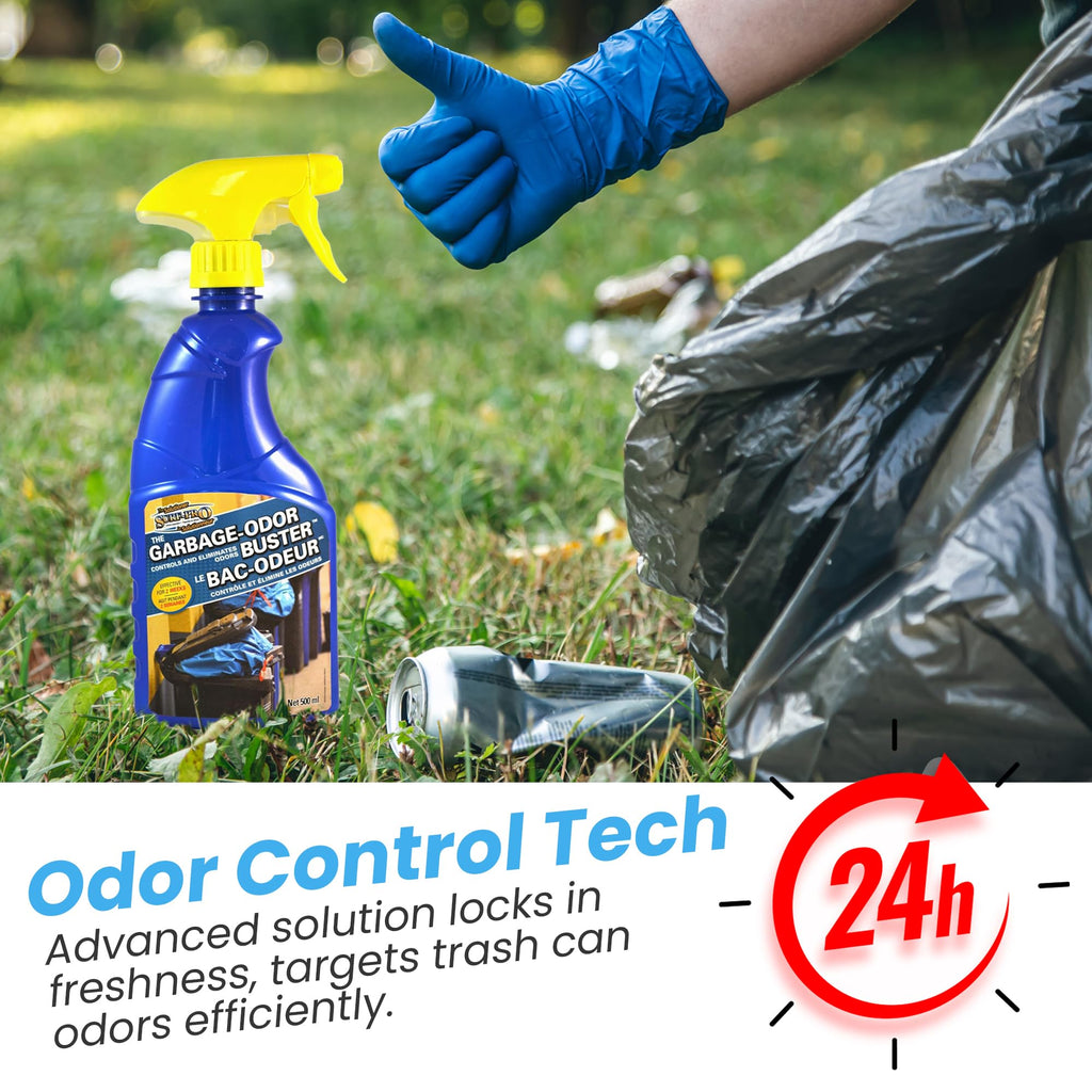 Outdoor Trash Can Odor Eliminator Spray - Freshen and Control Garbage Bin Smells with Ease (500 ml / 16.9 oz)