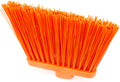 Sparta Sweeper Broom – 12 Inch Angled Outdoor Broom Head with Durable Polypropylene Bristles, Standard Thread Compatible for Home Garage or Kitchen Cleaning, Orange