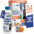 Nespresso Compatible Descaling Kit & Cleaning Pods. 2 Use Descaling Solution & 4 Cleaner Pods. Removes Limescale & Cleans Pod Area. Better Tasting, Hotter Coffee. Nespresso Originaline.