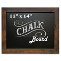 Loddie Doddie Magnetic Chalkboard - 11" x 14", Rustic Frame - Stain-Resistant Chalkboard Calendar - Magnetic Board for Wall Display - Wall-Mount Organizer & Menu Board for Kitchen