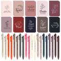 40 Pcs Motivational Pens Inspirational Notepads Set Positive Affirmation Gift Set Motivational Notebook with Inspirational Ballpoint Pen Bulk for Office School Staff Coworker Teacher Prizes Supplies