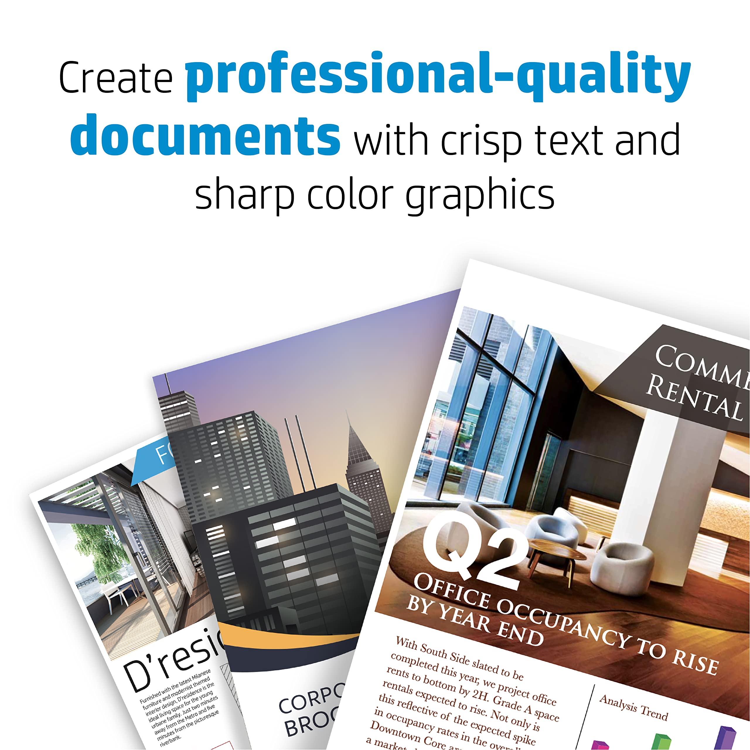 HP Flyer Paper, Glossy, 8.5x11, 150 Sheets (4WN08A)