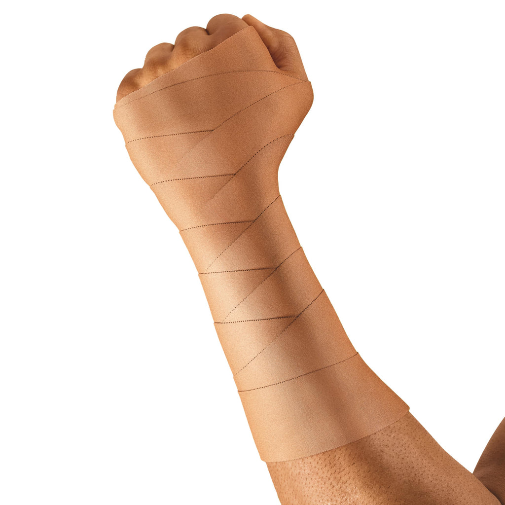 Leukotape P Rigid Medical Athletic Tape for Sprains and Injury Prevention, 3.8 cm x 13.7 m, Beige, 1 Roll