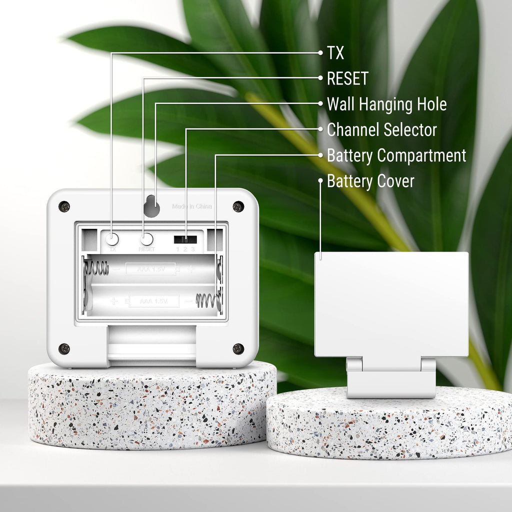 ThermoPro TX-2B Additional Humidity Sensor Fitting Outdoor Waterproof Transmitter for 915MHz Wireless Indoor Outdoor Thermometer TP200B/60B/63B/65B (Accessory Only, Can NOT Be Used Alone)