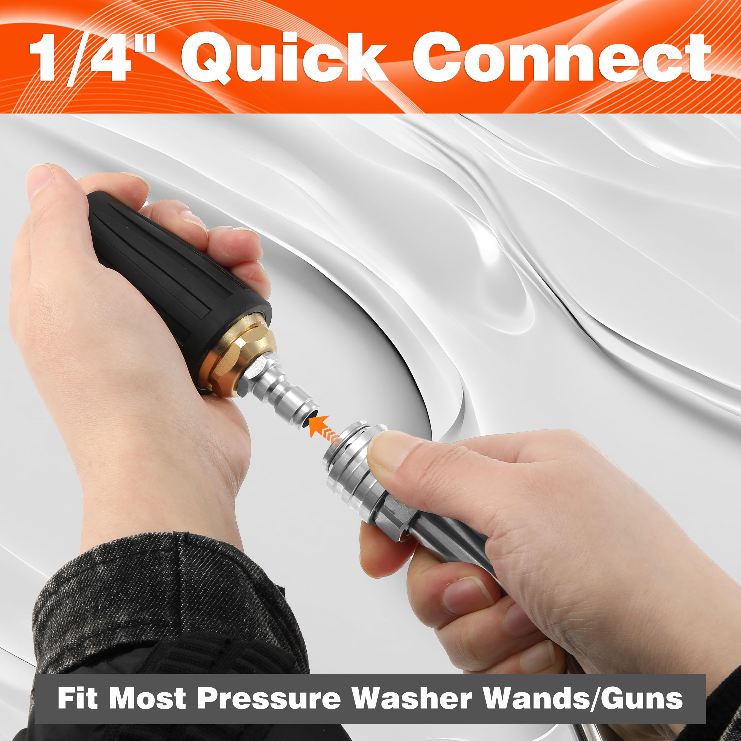 Tool Daily Quick Connect Turbo Nozzle Universal for Cold Water Pressure Washers, 2500 PSI