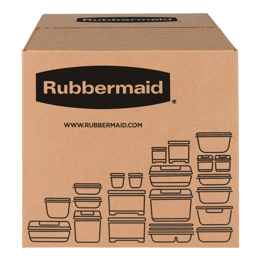 Rubbermaid EasyStore Square and Round Food Storage Containers with Lids, 14-Piece Set