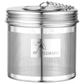 TEEMADE Extra Large Tea Infuser -304 Stainless Steel with Threaded Lid & Chain Hook-Perfect for Loose Leaf Tea,Cooking,Herbs,Iced Tea & Soup - Extra Fine Mesh Tea Strainers